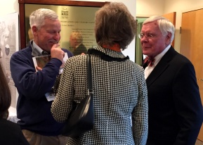 Tayloe Murphy, Foundation President, spoke with Jim Rogers and Beverly Rowland.