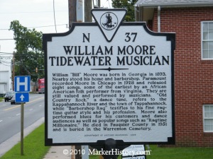 Historic marker in Tappahannock, VA